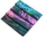 Miytal Blacklight Waterfall Tapestry - UV Reactive Glow in the Dark Neon Forest Wall Hanging, Vibrant Nature Landscape Wonderland for Bedroom, Living Room Decor - 70.9" x 90.6"