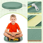 Juexica 8 Pcs Extra Thick Flexible Seating Floor Cushions Assorted Colored Floor Pillow Classroom Seat Cushions Soft Classroom Seating for Kids Learning Daycare School Chair(Matcha Color)