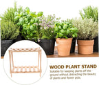 Alipis Bamboo Plant Stand Boho Style Flowerpot Rack Decorative Garden Pot Holder