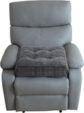 HIGOGOGO Tufted Corduroy Recliner Seat Cushion for Elderly, High Density Foam Large Square Seat Cushion for Recliner Chair, Floor Pillow, Office Chair, Car, No Pressure on Thighs, 20x20x4