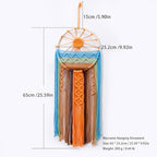 Artilady Sunburst Wall Decor Dream Catcher - Macrame Wall Hanging Large Dreamcatchers, Colorful Hand Woven Tapestry Sunshine Boho Room Decor for Bedroom Living Room Nursery (Sunshine)