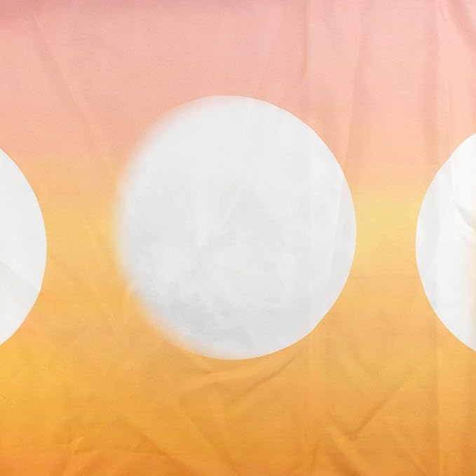 LB Orange Sky Moon Phase Tapestry, Pink and Orange Sunshine Over Teal Ocean Wall Tapestry for Bedroom, Nature Landscape Wall Hanging Tapestry Wall Art for Living Room Home Decor, 59 x 51 Inches
