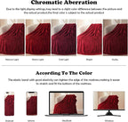 NEWCOSPLAY Super Soft King Blanket Red Premium Silky Flannel Fleece 3D Ribbed Jacquard Lightweight Bed Blanket All Season Use (Red Ribbed, King(90"x110"))