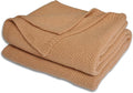Throw Blanket for Couch,Soft Cozy Cable Knit Throw for Bed Sofa Chair Living Room,Lightweight Warm Maximalist Decor Christmas Blanket,55"x60",Tan