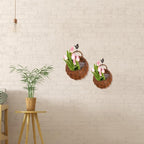 Hemoton Rattan Wall Hanging Flower Pot Basket 12.2X10.63X4.72 Inches Woven Planter for Indoor Outdoor Wall Decor Living Room Bedroom Porch