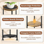 LASZOLA 4 Tier Black Plant Stand Indoor for Large Tall Heavy Duty Flower Planter, Metal Vertical Multi Level Rack for Narrow Floor Corner, Sturdy Round Holder Organizer, Modern, Mid Century, Farmhouse