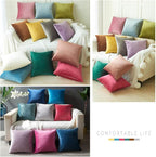 2 Pack Soft Velvet Couch Throw Pillow Covers 18x18 Inch for Sofa Living Room Bedroom (Navy Blue)