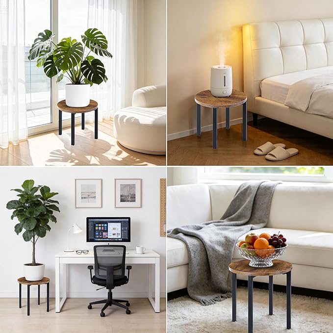 3-Pack Plant Stands Indoor, Plant Flower Display Shelf, Heavy Duty Flower Pot Stands for Multiple Plant Fits Living Rooms, Balconies, Offices(Fits 5" -12" Pots)