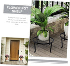 YARNOW Plant Stands Indoor Boho Plant Holders Rustic Metal Flowerpot Shelf for Home Decor Front Door