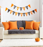 4-Pack 100% Cotton Comfortable Solid Decorative Throw Pillow Case,Thmyo Square Cushion Cover Pillowcase Sublimation Blank Pillow Covers DIY Throw Pillowcase for Sofa(26x26 inch/ 66x66cm, Fall Orange)