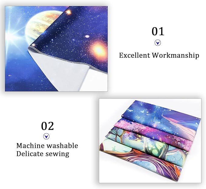 Blacklight Galaxy Space Tapestry UV Reactive Planet Wall Hanging Magical Trees Tapestries Cosmic Mountain Landscape Wall Decor Aesthetic Starry Night Backdrop for Bedroom