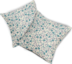 Blue Teal Pillow Covers 24x24 Set of 2 Vintage Floral Rustic Old Style Cute Flower Print Decorative Outdoor Pillowcases Seasonal Farmhouse Throw Cushion Case Decor for Couch Sofa Bed