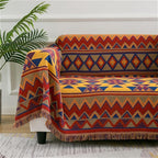 Boho Throw Blankets Reversible Woven Blankets Cover Hippie for Couch Bed Recliner Sofa Bohemian Tapestry Colorful Furniture Protector Cover for Home Décor, Astrology, Double Side, 50"x70"