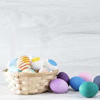 TOPZEA 10 Pack Round Gift Baskets, 8 Inch Natural Bamboo Woven Fruit Basket, Small Wicker Bread Roll Serving Basket, Food Storage Bin Handmade Baskets for Kitchen Restaurant Centerpiece Christmas