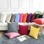 4-Pack 100% Cotton Comfortable Solid Decorative Throw Pillow Case Square Cushion Cover Pillowcase Sublimation Blank Pillow Covers(Cover Only,No Insert) (26x26 inch/ 66x66cm, Dark Grey)
