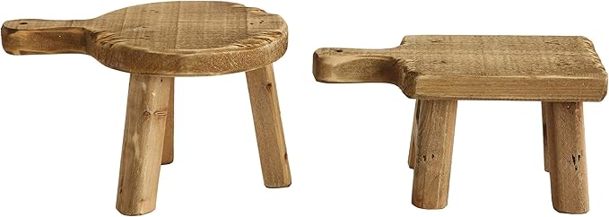 Creative Co-Op Fir Wood Pedestal