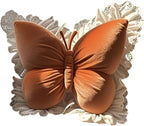 Butterfly Sofa Pillow Animal Floor Reading Pillow Car Cushion (Orange, 50cm)