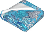 Turtle Throw Blanket Soft Flannel Blanket 60"x50" in Bed Blanket Home Decor for Room Sofa Couch All Season