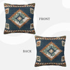 Aztec Western Throw Pillow Covers 16x16 Set of 2, Native American Pillow Covers Outdoor Decorative Pillow Case for Couch Bed Sofa Cushion Home Decor