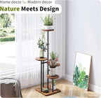 5 Tier Plant Stand Indoor, Tiered Plant Stands for Indoor Plants Multiple, Corner Flower Stand for Living Room, Multi-Layer Vintage Design Plant Shelf