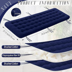 Long Floor Cushion Large Floor Cushion with Brushed Cotton 74.8 x 27.5 x 3.15 in Jumbo Lounger Pillow for Outdoor Indoor Bay Window Meditation Yoga Reading Sleeping(1 Pc,Navy Blue)