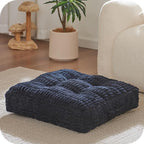 Floor Pillow Cushion for Adults, Meditation Cushion Pillow, Large Square Floor Sitting, for Tatami Living Room or Yoga, 22x22 Inch