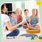 Juexica 8 Pcs Extra Thick Flexible Seating Floor Cushions Assorted Colored Floor Pillow Classroom Seat Cushions Soft Classroom Seating for Kids Learning Daycare School Chair(Morandi Color)