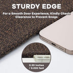EARTHALL Washable Area Rugs 5x7 Ft Non Slip Living Room Rugs Cotton Rubber Backed Dining Room Rug Braided Bedroom Rugs Indoor Outdoor Floor Carpet for Living Room, Bedroom, Dining Room, Brown/Coffee