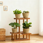 4 Pcs Seagrass Planter Basket Flower Pots with Plastic Liners 5.1 in,7 in, 9 in,10.2 in Hand Woven Plant Basket with Flower Pot Chain, Perfect for Indoor Outdoor Flower Pots Decoration