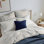 Topfinel 16x16 Inch Decorative Throw Pillow Covers Soft Corduroy Boho Stripe Textured Blue Pillow Covers Set of 2 Spring Farmhouse Home Decor for Living Room Couch Sofa Bed