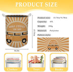 Here Comes the Sun Laundry Basket, 70s Retro Boho Sunshine Waterproof Collapsible Laundry Hamper Dirty Clothes Storage Toy Bin Organizer for Bathroom Bedroom Nursery Kids Room