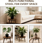 Plant Stand for Indoor Outdoor, 12x12in Large Octagon Wooden Plant Stand, Mid Century Modern Boho Stool for 5-15 Inch Pots, Sturdy Planter Stands