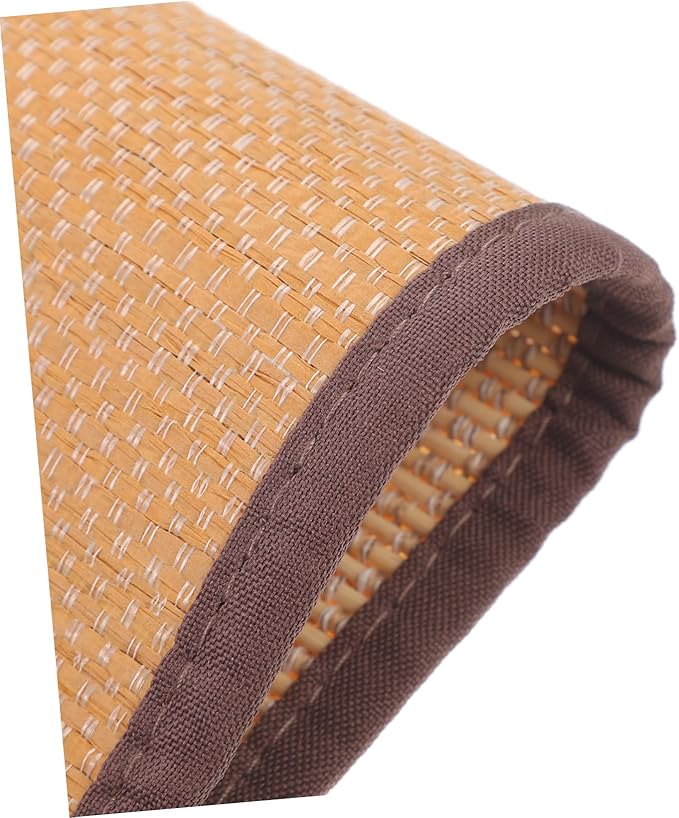 Natural Woven Floor Pillow Boho Home Decor Seating Mat Carbonized Thickness