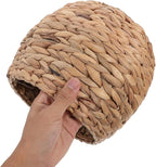 Cabilock Handwoven Hyacinth Planter Basket, Natural Woven Rattan Storage Basket for Small Plants, Eco-Friendly Indoor & Outdoor Decorative Pot Cover for Farmhouse, Boho Home Decor