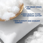 MIULEE 14x14 Pillow Inserts,Set of 4 100% Virgin Microfiber with Cotton Cover Throw Pillows for Couch Sofa and Bed