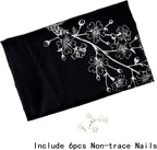 EOBTAIN Bible Verse Tapestry Wildflower and White Christian Scripture on Black Wall Tapestry Inspirational Quotes Aesthetic Tapestries Wall Hanging Decor for Living Room Bedroom 59"x51"
