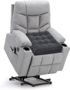 HAVARGO Recliner Cushions for Elderly, 20x20x5 Inch Thick Chair Cushion Patent Design Soft Tufted Dual Layer Booster Seat Cushions for Seniors Recliner Risers Gray 1P
