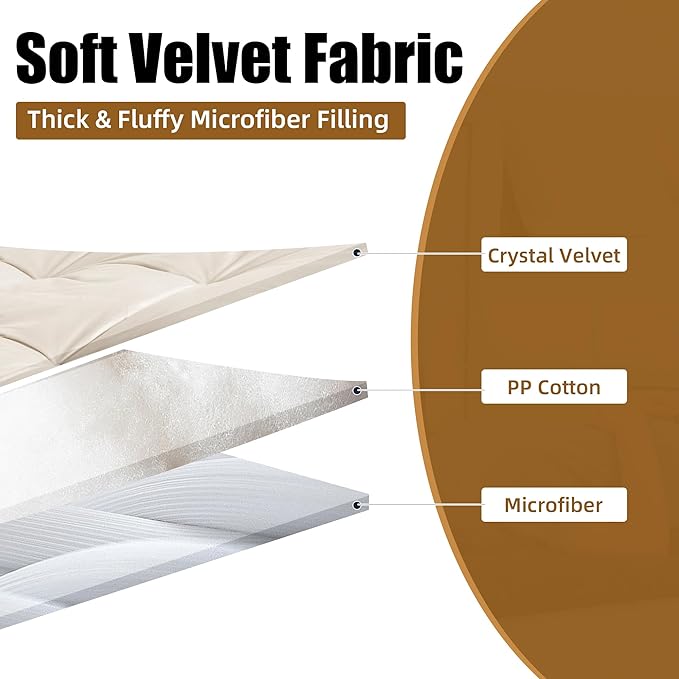 HOMBYS Floor Lounger Pillow Foldable and Tufted Design Long Floor Cushion for Yoga, Reading, Sleeping, Meditation, Elastic Band for Roll Up and Easy Storage, Machine Washable (Beige, 74"x27")