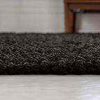 JONATHAN Y Pata Hand Woven Chunky Jute Black Indoor Area Rug, 4x6, Bohemian, Rustic, Cottage, Easy-Cleaning for Living Room, Bedroom, Kitchen, Non-Shedding (NRF102E-4)