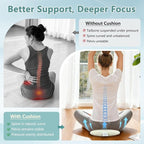 Meditation Cushion, Floor Pillows for Sitting, Organic Yoga Mats Ergonomic Meditation Seat Cushions, White Yoga Body Pillow for Men Women, Adults Portable Travel Meditation Back Support Floor Pad