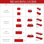 Couch Cover for Sofas, Sofa Couch Cover Washable for Dogs, Chenille Slipcovers Couch Covers for Protector Slipcover Pet Friendly(71"x 118"/Red/1pc)