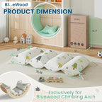 BlueWood Cushion for Climbing Arch, Montessori Philosophy Soft and Non-Slip Pillow for Kids, Pikler Cushion for Reading, Playing, Games, Parties (Forest)