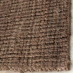 SAFAVIEH Natural Fiber Collection Area Rug - 2'6" x 4', Brown, Handmade Jute, Farmhouse Style, Chunky Textured Thick Pile (NF447D)