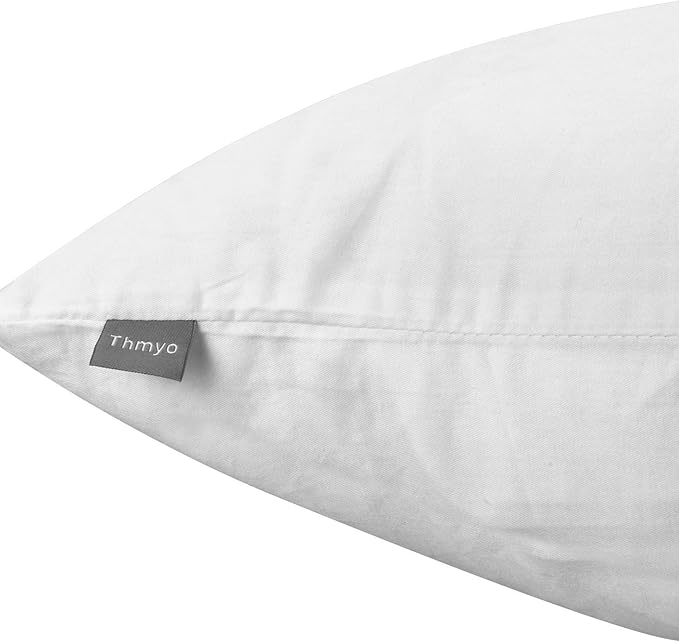 Thmyo 4-Pack 100% Cotton Comfortable Solid Decorative Throw Pillow Case, Square Cushion Cover Pillowcase Sublimation Blank Pillow Covers Valentines Day DIY Throw Pillowcase(22x22inch/55x55cm,White)