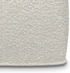 SIMPLIHOME Chantal Square Pouf - 18 inch Wide Upholstered Boucle Fabric Ottoman in Ivory, Contemporary Footstool, Coffee Table or Extra Seating for Living Room or Bedroom, Assembled