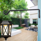 16 inch Plant Hanger, Sturdy Hanging Plant Bracket Outdoor, Hanging Plant Wall Hook Heavy Duty, for Hanging Bird Feeders, Planters, Lanterns, Wind Chimes, Indoor/Outdoor Use, Black, Set of 2