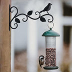 Hanging Plants Bracket 12" Bird Planter Outdoor Hooks Hangers for Flower Baskets Pot Bird Feeder Wind Chimes Lanterns Patio Garden Outdoor Indoor Metal Black, 2 Pack