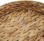 Fruit Tray Weaving by Grass, Round Bins for Vegetable, Arts and Crafts. (Large)