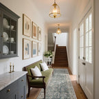Washable Kitchen Rug Runners for Hallways: 2'x10' Bedroom Rug with Non Slip Backing Low-Pile Soft Indoor Floor Carpet Runner for Indoor Entryway Hallways Kitchen Laundry Room Farmhouse