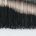 Jakalin Large Macrame Wall Hanging Dip Dyed Boho Wall Decor For Living Room Bedroom Entryway 57" Wx35 L Modern Fiber Yarn Wall Art Handmade Black Home Decor